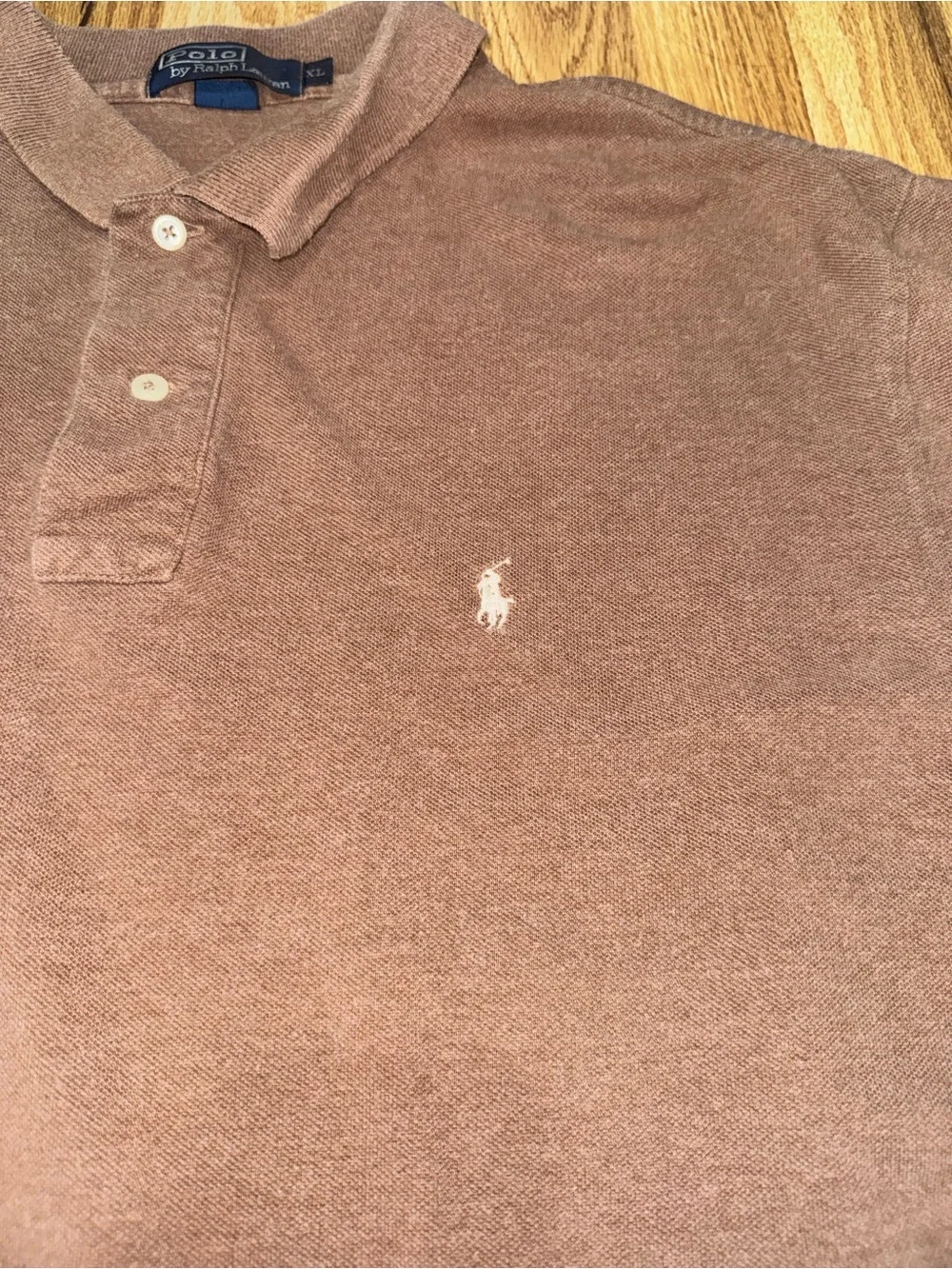 Polo Ralph Lauren Men’s Tan Light Brown Polo Shirt Embroidered Pony Logo XL